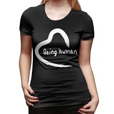 being human salman khan morden womens t shirt black at