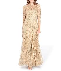 Slip into a refined gold women's formal dress with a trumpet or mermaid skirt to accentuate your shapely silhouette. Gold Women S Formal Dresses Evening Gowns Dillard S