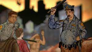 In this version dante is a remorseful drunk who wakes up in an alley to find virgil ready to take him to the underworld. Sean Meredith Dante S Inferno 2007 Moma