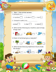 Colourful Computer Worksheet For Grade 1 To Understand Different Machines 1st Grade Worksheets 2nd Grade Worksheets Computer Lab Lessons