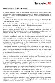 Retiree social services provides social services nationwide to assist you with issues or concerns please feel free to call the retiree office prior to a scheduled hospitalization so that we can provide. Download Retirement Biography Template In 2021 Biography Template Biography Harvard Law School
