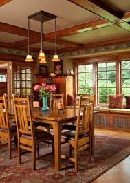 A Refined Bungalow In Portland Craftsman Dining Room Craftsman Interior Craftsman House