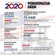 Bantuan khas kewangan ini akan dibayar oleh agensi yang menerima peminjaman pegawai. Bajet 2020 Penjawat Awam Dapat Bantuan Khas Rm500 Pesara