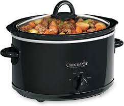 Amazon Com Crock Pot 4 Quart Manual Slow Cooker Black Home Kitchen