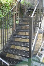 The advantage of installing stairs industrial steel stairs: Steel Outside Stairs Design Novocom Top