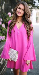 Hot Pink Dress Hot Pink Dresses Fashion Pink Dress Outfits