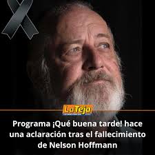 Atención! Los productores de ¡Qué buena tarde! hicieron una aclaración  respecto al programa de este jueves 🖤⬇️ #nelsonhoffmann #quebuenatarde