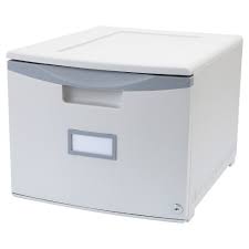 4 drawers file cabinets 166 results. Storex Stackable Filing Drawer With Lock Gray Target