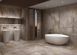 Creating your tile design is like painting a picture—you must consider color, space, layout and style. Creative Bathroom Tile Finishes Concept Design