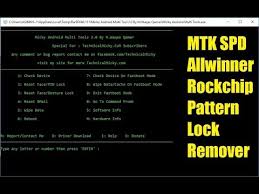Remove pattern/pin lock from your android phone or tablet. Mtk Spd Allwinner Rockchip Pattern Lock Remover Tool Youtube