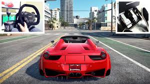 How to use an xbox one chat headset with a racing wheel. Custom Ferrari 458 Spider Steering Wheel Pedal Setup Need For Speed Heat Gameplay Youtube