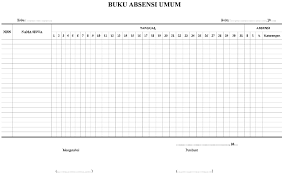 Download format absen harian dan bulanan doc dan excel. Contoh Format Buku Absensi Umum Paud Tk Kb Ra Tahun Pelajaran 2018 2019 Administrasi Tk Paud
