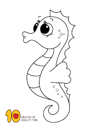 Seahorse Coloring Page Animal Coloring Pages Giraffe Coloring Pages Monkey Coloring Pages Horse Coloring Pages