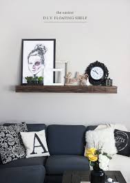 * recommended for a 60 tv. 19 Floating Shelves Ideas For A Beautiful Home