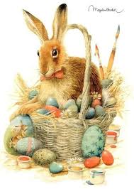 Joyeuses Paques Lapin Lievre De Paques Illustration De Lapin Paques Vintage