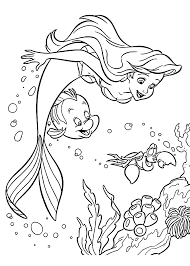 Sebastian And Ariel Coloring Pages For Girls Printable Free Ariel Coloring Pages Mermaid Coloring Pages Disney Coloring Pages