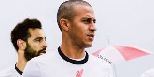 Although not unique in the club's history, it's rare for the gunners to adopt a monchrome red pattern on the front of their kits and all joking aside it's a. Image Lfc S New 2020 21 Fourth Kit Looks Better With Thiago Salah In It The Empire Of The Kop