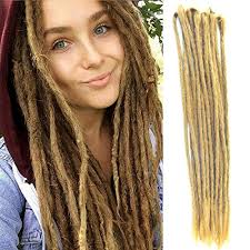 Human hair dreadlock extensions, 100% crocheted without product, real hair dreads, 40cm/16inches long & 8mm thick thedreadshop 5 out of 5 stars (1,884) $ 38.40 free shipping add to favorites quick view more colors dreadlock extensions x 10 double end dreads, 21.5inch/55cm long (5 extensions, 10 dreads when folded) synthetic semi crocheted. Best Dreadlock Extensions How To Get Dreads Com
