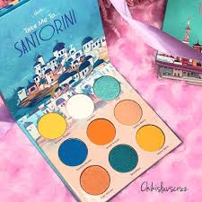 Take Me To Santorini Eyeshadow Palette By Mavie Cosmetics 23 Www Callmemavie Com Eyeshadow Eyeshadow Palette Palette