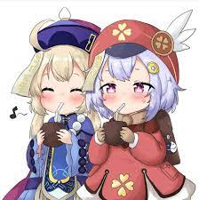 Matching klee and qiqi fanart. Klee And Qiqi Fanart Qiqi Klee And Paimon Matching Icon Japanese Poster Design Aesthetic Anime Mood Wallpaper I Just Finished A Genshinimpact Qiqi As Another Gift Rumah Sabby