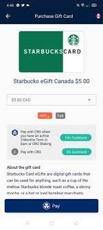 A starbucks gift card is different from a starbucks store credit card that is issued for refunds. 15 Off Groceries With Crypto Com Gift Cards