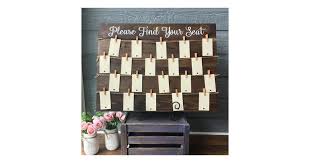 Wooden Guest Seating Chart Frame Sit Back And Relax
