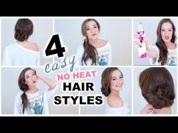 Styles inspired by bollywood celebs, try them out! 4 Easy No Heat Hairstyles Youtube