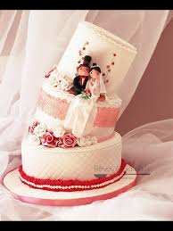 Top tier is mickey pumpkin head. Topsy Turvy Wedding Cake Cake By Reves Et Gateaux Cakesdecor