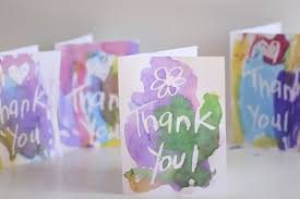 The card will have a design that kids can color on the front, lines for. Handmade Thank You Cards Wax Resist Happy Hooligans