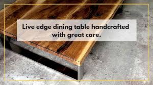 Dining table made in england. Live Edge Dining Table Handcrafted With Great Care Sfd Furniture Design