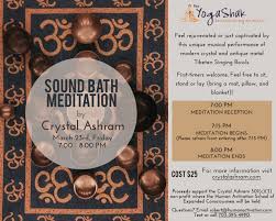 sound bath in ashburn va at yogashak