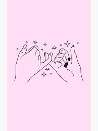 Pinky Promise Valentine S Day Gift Samsung Galaxy S10 Snap By Sassypastels Pinky Promise Tattoo Best Friend Canvas Drawings Of Friends