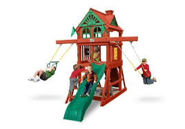 Five Star Ii Space Saver Swing Set In 2020 Swing Set Gorilla Playsets Space Savers