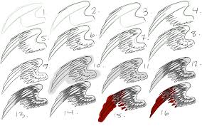 First, draw the dragon espaliered (out flat) decide how the joints of the wings must bend and which muscles are involved in the flight process. How I Draw Wings Wings Drawing Wings Sketch Angel Drawing