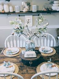 With the holidays behind us, many of us need something to look forward to and celebrate. Love The Simplicity Of The Table Layout Cute For Small Gathering Kitchen Table Centerpiece Dining Table Decor Everyday Kitchen Table Decor Everyday