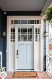 Our Beautiful New Light Blue Front Door Paint Color W Ace Hardware