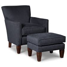 Elvi accent armchair and footstool, butter yellow. Craftmaster Accent Chairs Accent Chair And Ottoman Set Furniture Barn Chair Ottoman Sets