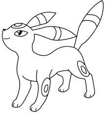 Identify 15 different creatures in these animal coloring sheets. Umbreon Pokemon Coloring Pages Printable Free Pokemon Coloring Pages