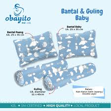 Tersedia dalam berbagai macam model, warna dan motif. Bantal Guling Baby Obayito Murah