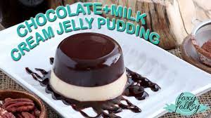 Chocolate Milk Cream Jelly Pudding Desserts Jelly Recipes Easy Chocolate