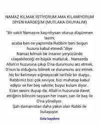 Namaz Kilmak Istiyorum Ama Kilamiyorum Diyeler Mutlaka Okusun Www Corek Otu Yagi Com Corek Otu Yagi Com Words Islam Word Search Puzzle