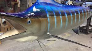Blue Marlin Fish Replica Mounted Blue Marlin