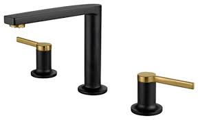 fontana napoli black gold double handle