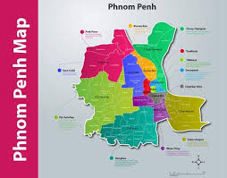 Image Result For District Map Of Phnom Penh Map Phnom Penh Cambodia