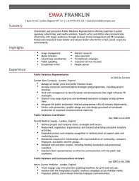 Often times the job description lists specific skills required of the. Public Relations Cv Template Cv Samples Examples