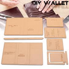 Designs for leather by steve yezek | etsy. Handmade Leather Wallet Template Business Short Wallets Pattern Stencil Acrylic Leathercraft Tool Buy At A Low Prices On Joom E Commerce Platform