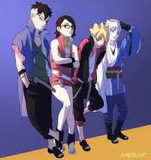Kawaki Sarada Boruto And Mitsuki Em 2020 Animes Boruto Boruto Manga De Boruto