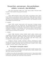 Khutbah harus ada mimbar, sedangkan tabligh dan dakwah tidak perlu mimbar. Perbedaan Pidato Ceramah Dan Khotbah Masnurul