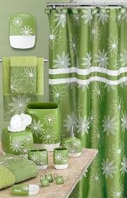 Popular Bath Daisy Stitch Accessory Set Turquoise Blue Lilac Purple Lime Green Ebay Fabric Shower Curtains Curtains Popular Bath