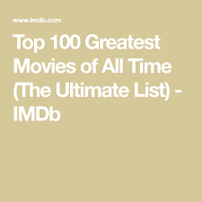 With the logistics covered, it's time to embark on a journey through the greatest adventure films of all time, as determined by the fans at imdb. Top 100 Greatest Movies Of All Time The Ultimate List Imdb Top Movies To Watch Great Movies To Watch Must Watch Movies List